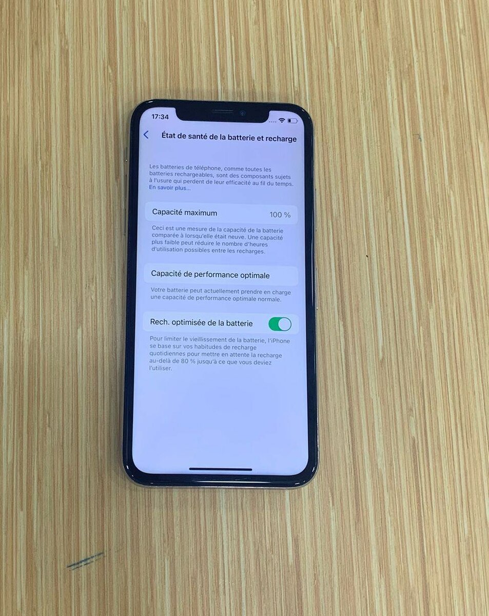 iPhone X 64Go Argent