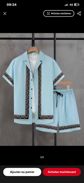 Ensemble estival chic homme