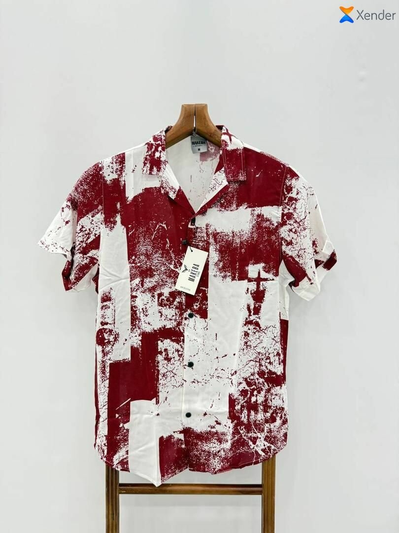 Chemise à motifs décontractée