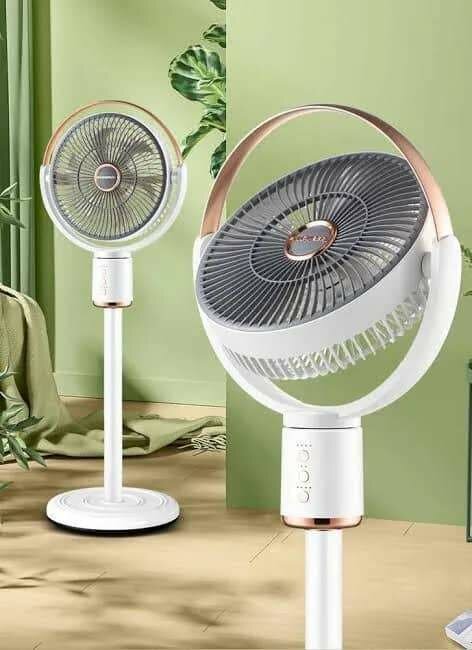 Ventilateur rechargeable de sol rétractable