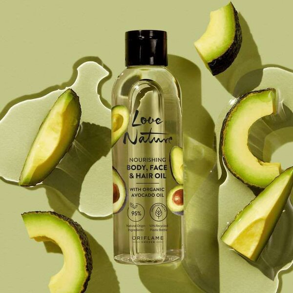 Body, Face & Hair Oil with organic Avocado oil