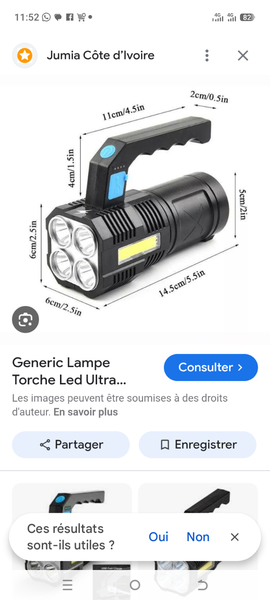 Lampe torche LED ultra puissante