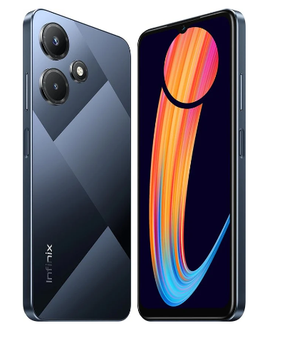 Infinix Hot 30i- 128Go- 8MP/13MP- Empreinte Digitale sur le côté- Dual Sim 4G- 6.56".Noir