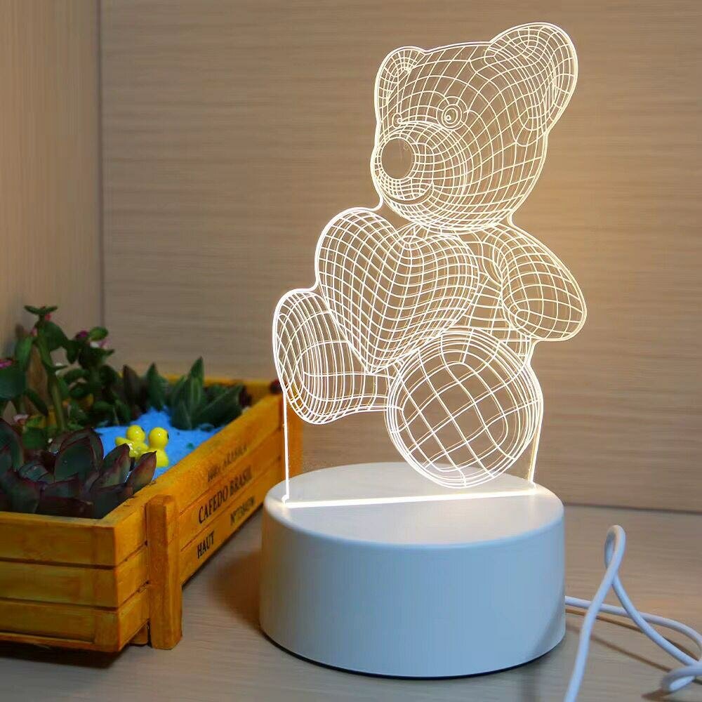 Veilleuse 3D LED Romantique