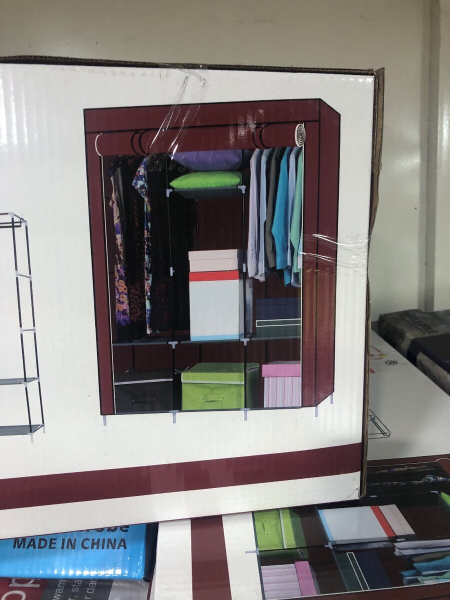 Material metal wardrobe