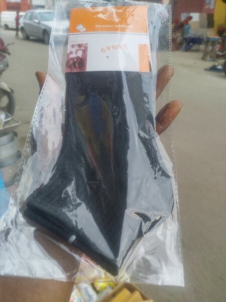 Chaussettes noires sport élastiques