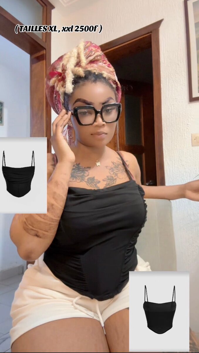 Top en satin ajusté