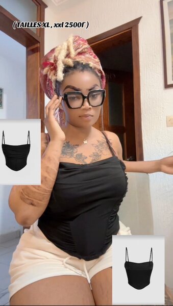 Top en satin ajusté