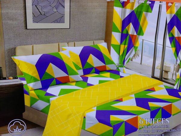 2 DRAPS HOUSE + 2 RIDEAUX +2 T