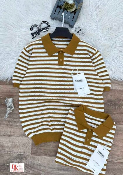 Polos élégants à rayures