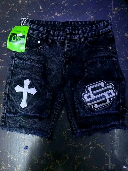 Jean noir déchiré pour homme