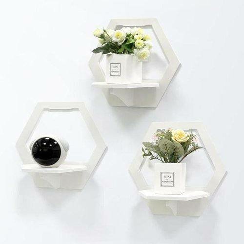 Étagères murales hexagonales