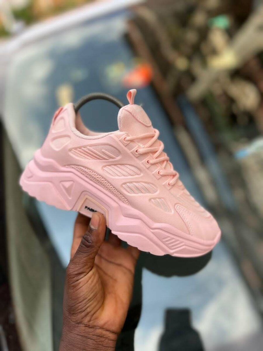 Baskets Roses Chunky Femme