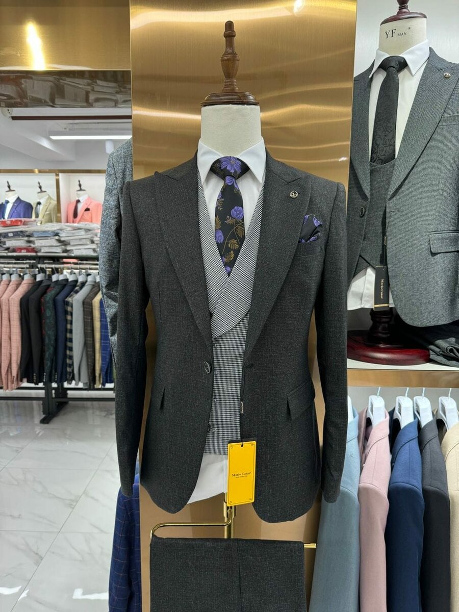 black men's suit