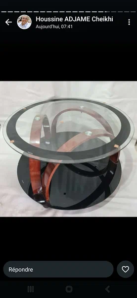 Table vitrée Centrale