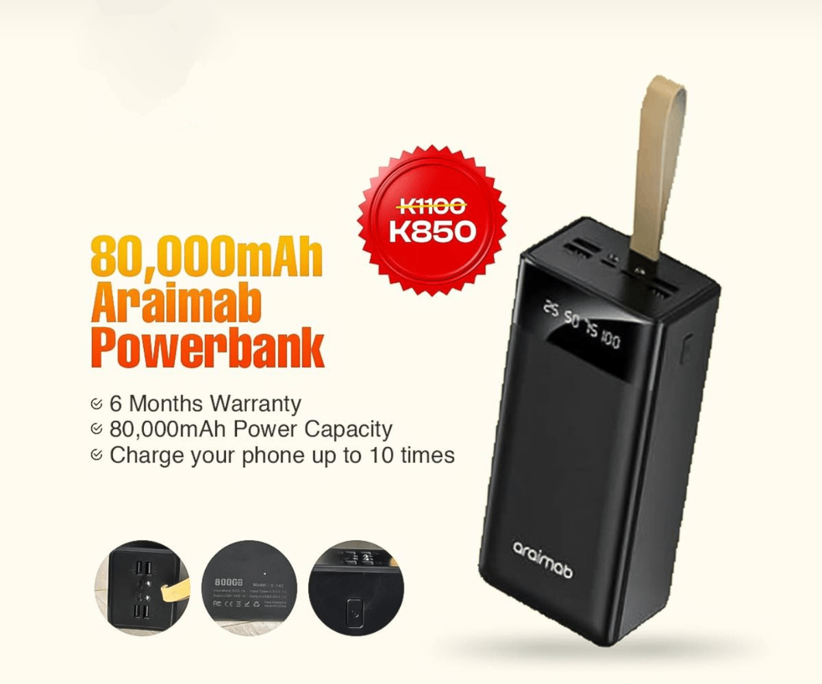 POWER BANK 80,000MAH