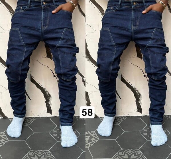 Jeans slim homme bleus