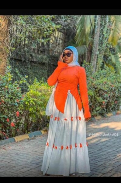 Complet jupe élégant bicolore