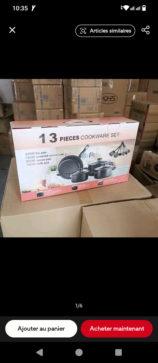 Ensemble de cuisine 13 pièces en acier inoxydable