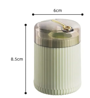 Fancy Toothpick Holder with Button - Multi-Use Fork and Toothpick Holder