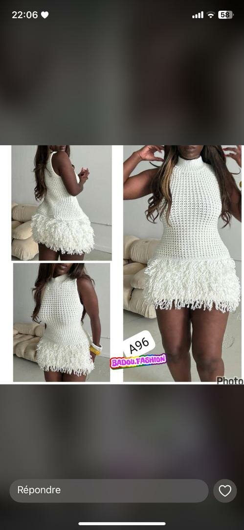 Robe élégante en maille