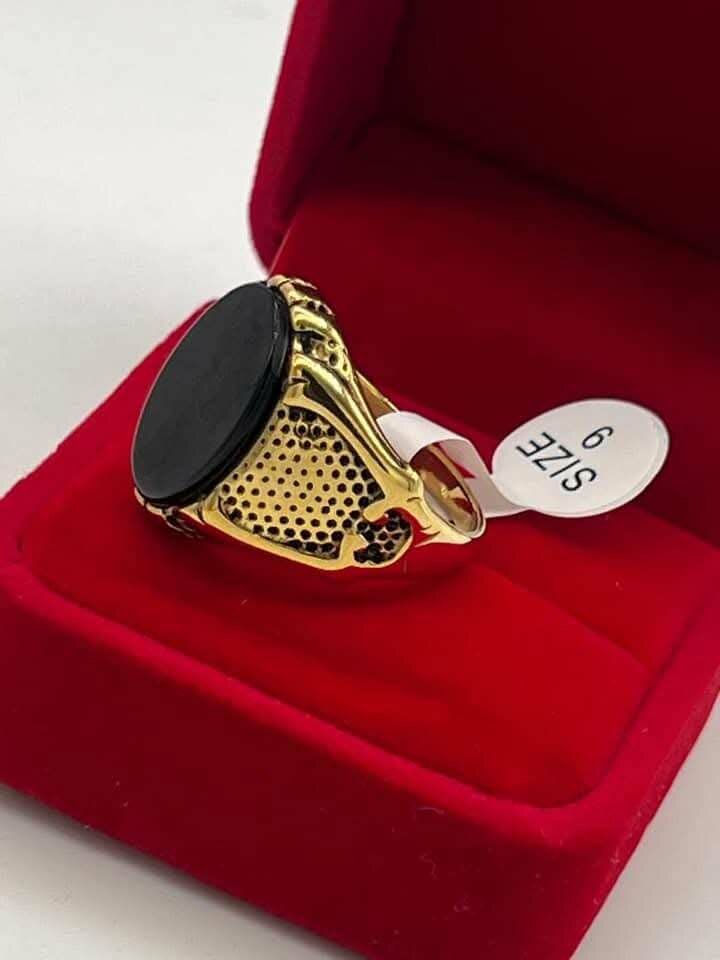 Bague or plaqué inoxydable et durable