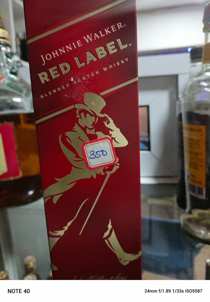 Red label whiskey