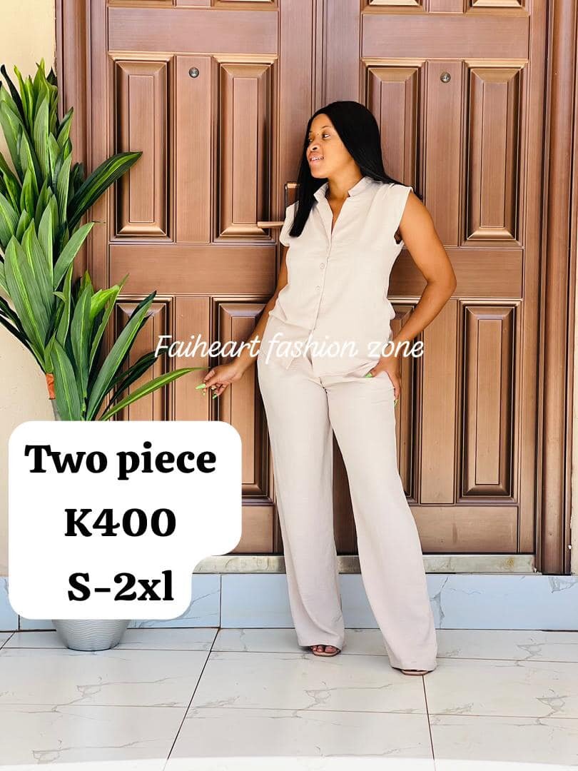 Women's beige set,short-sleeved shirt and pants  S-2xl