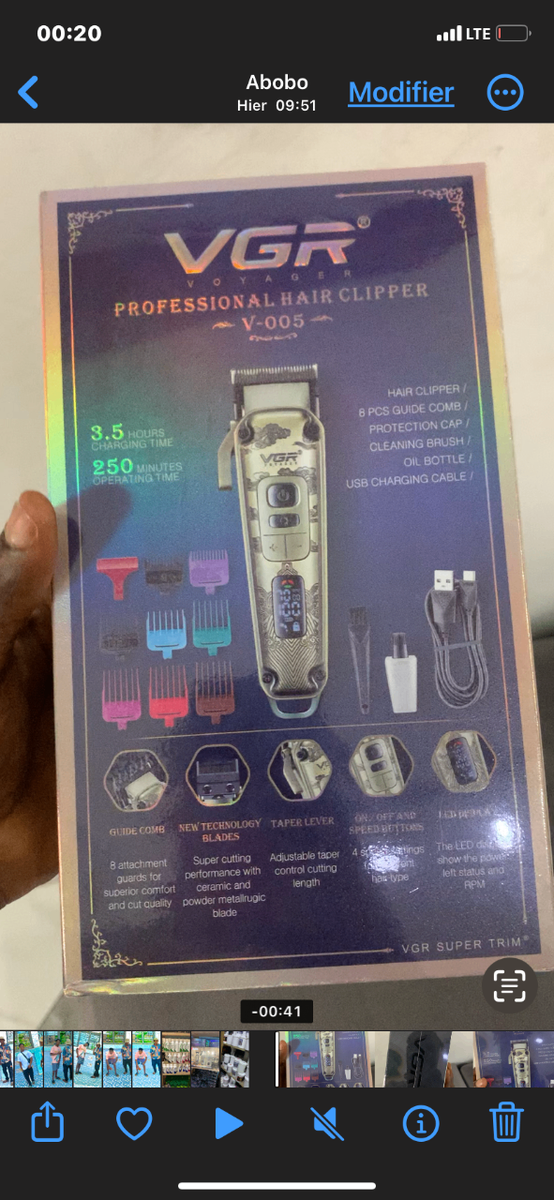 Tondeuse professionnelle