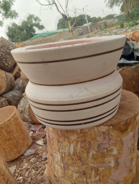 Mortiers en bois artisanaux