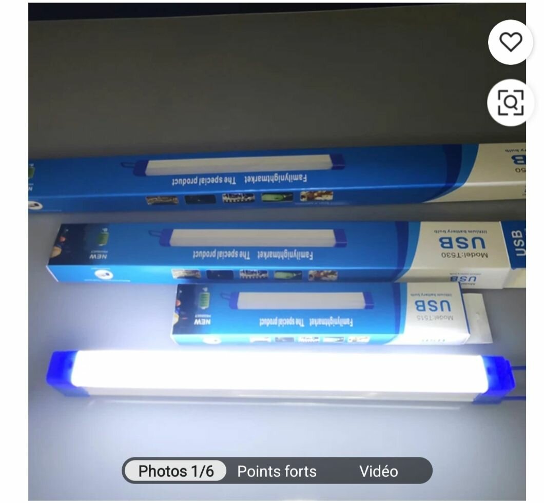 Lampe LED USB Rechargeable