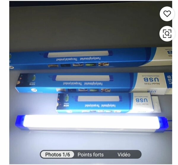 Lampe LED USB Rechargeable