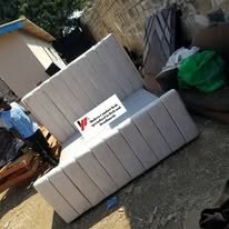 custom made bed with a high base