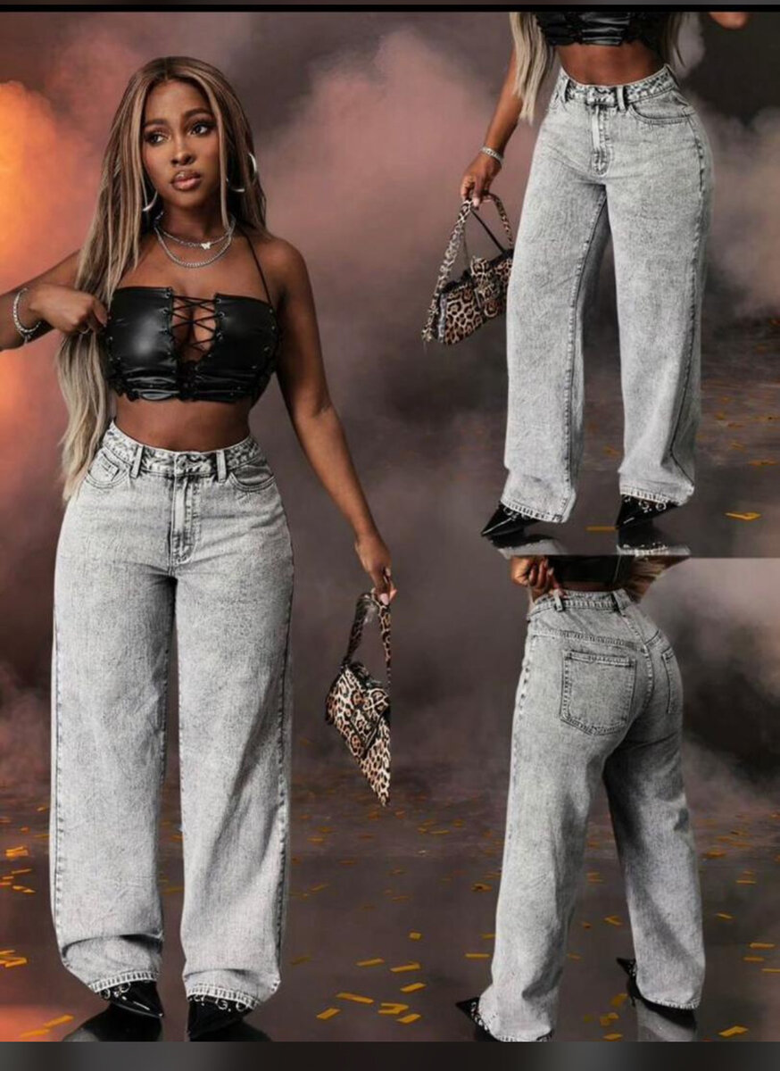 Jean Évasé Taille Haute Femme