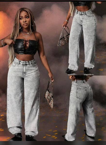 Jean Évasé Taille Haute Femme