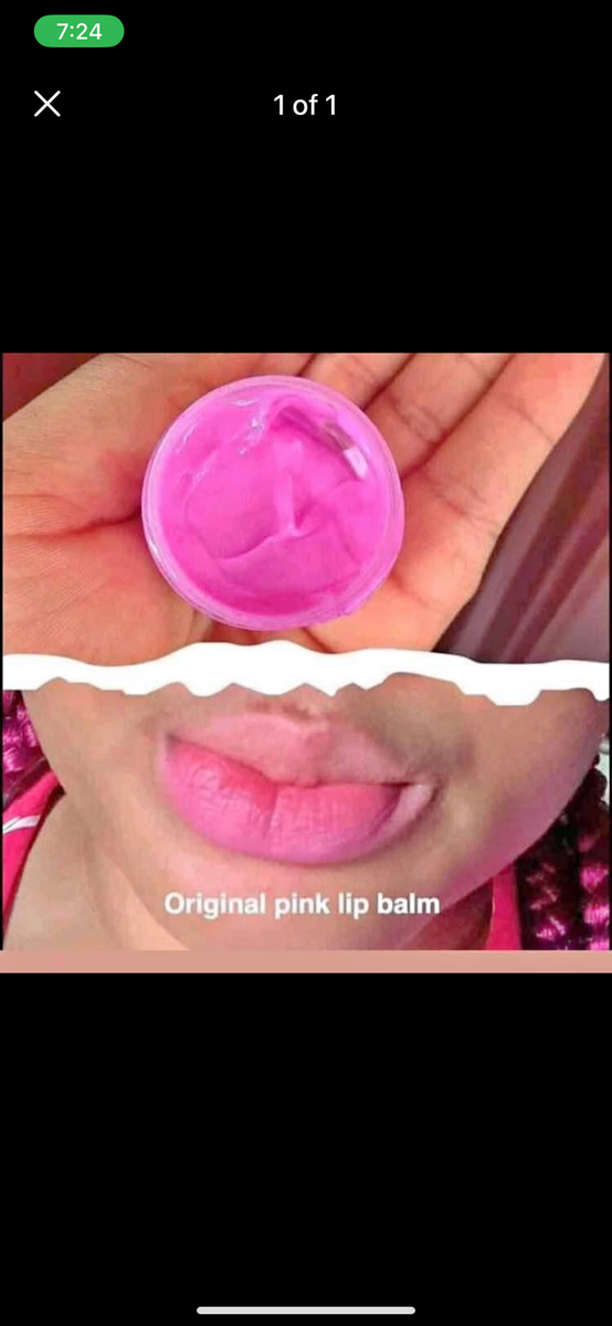 Pink lip balm