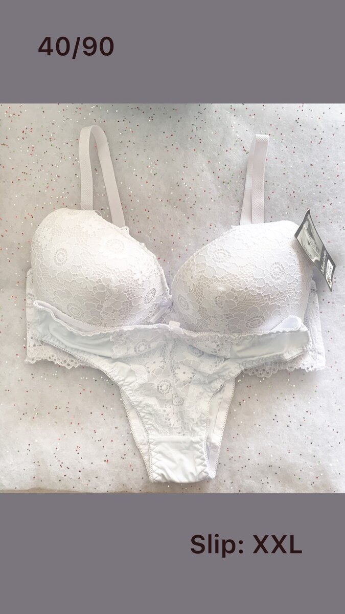 Ensemble lingerie dentelle blanche