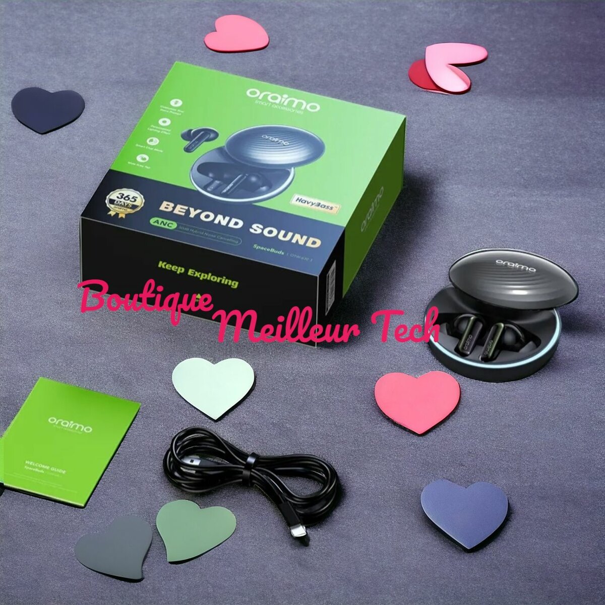 Cadeaux Saint Valentin - Oraimo Écouteurs Bluetooth Spacebud