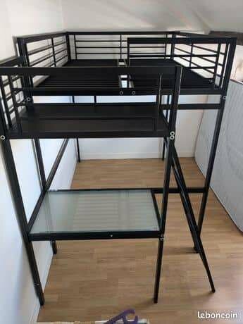 Lit mezzanine multifonctionnel