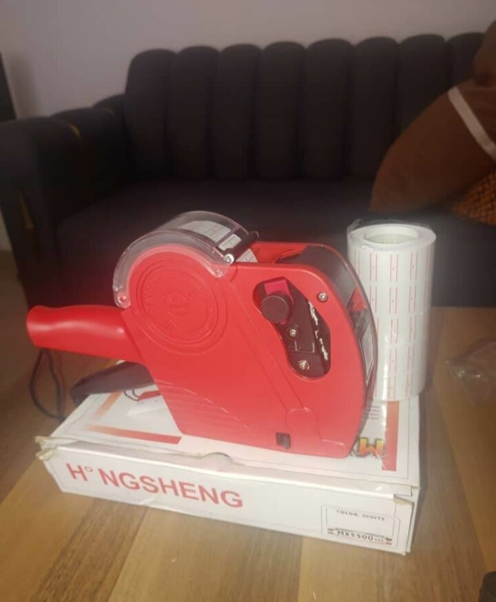 Étiqueteuse manuelle rouge