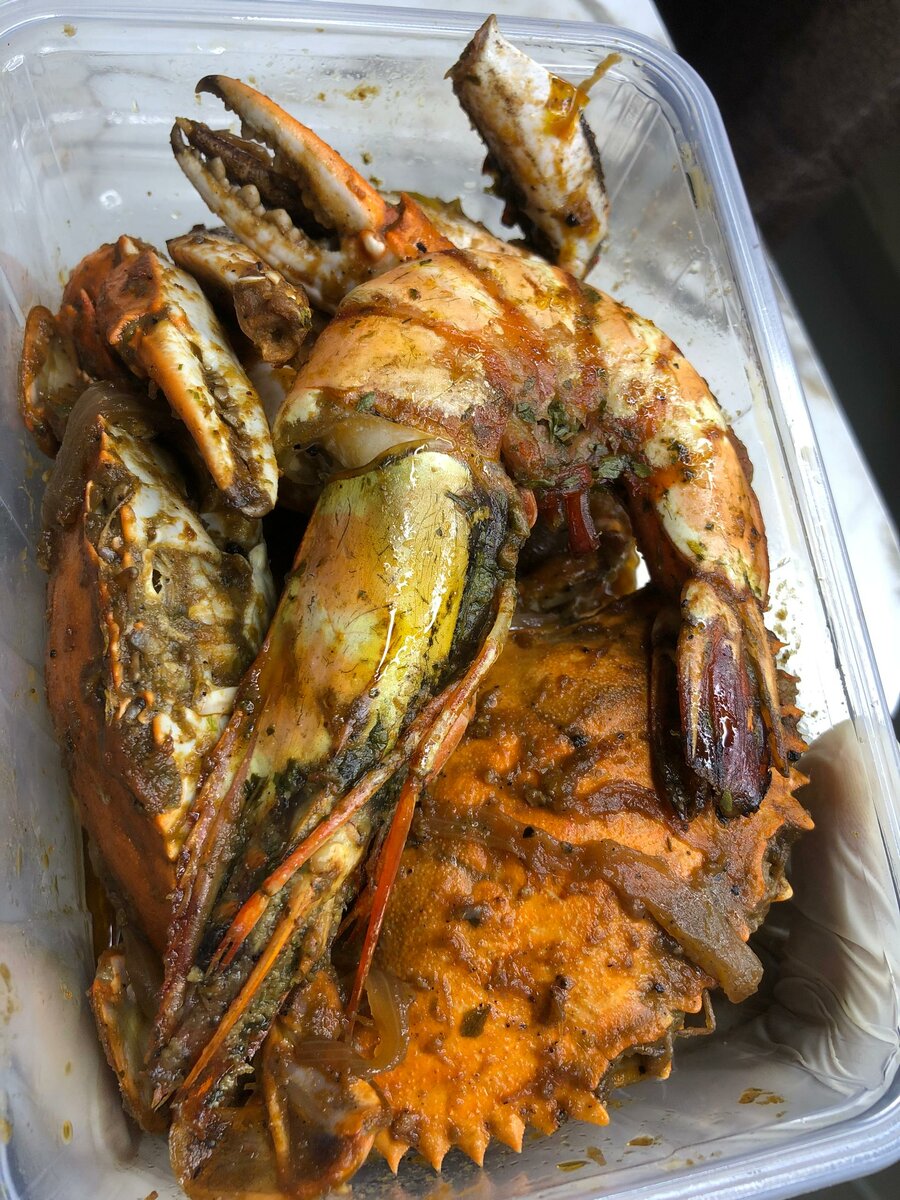 Savoureux Crabe et gambas