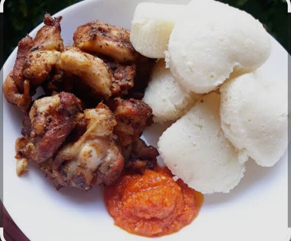 Abolo accompagné de dinde