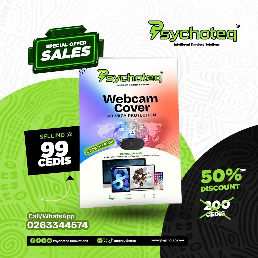 Psychoteq Webcam Cover Privacy & Lens Protection