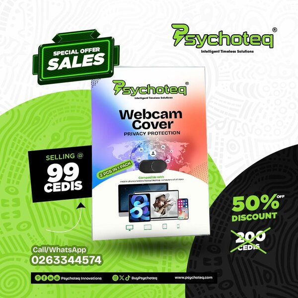 Psychoteq Webcam Cover Privacy & Lens Protection