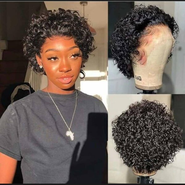 Perruque courte pixie 1B