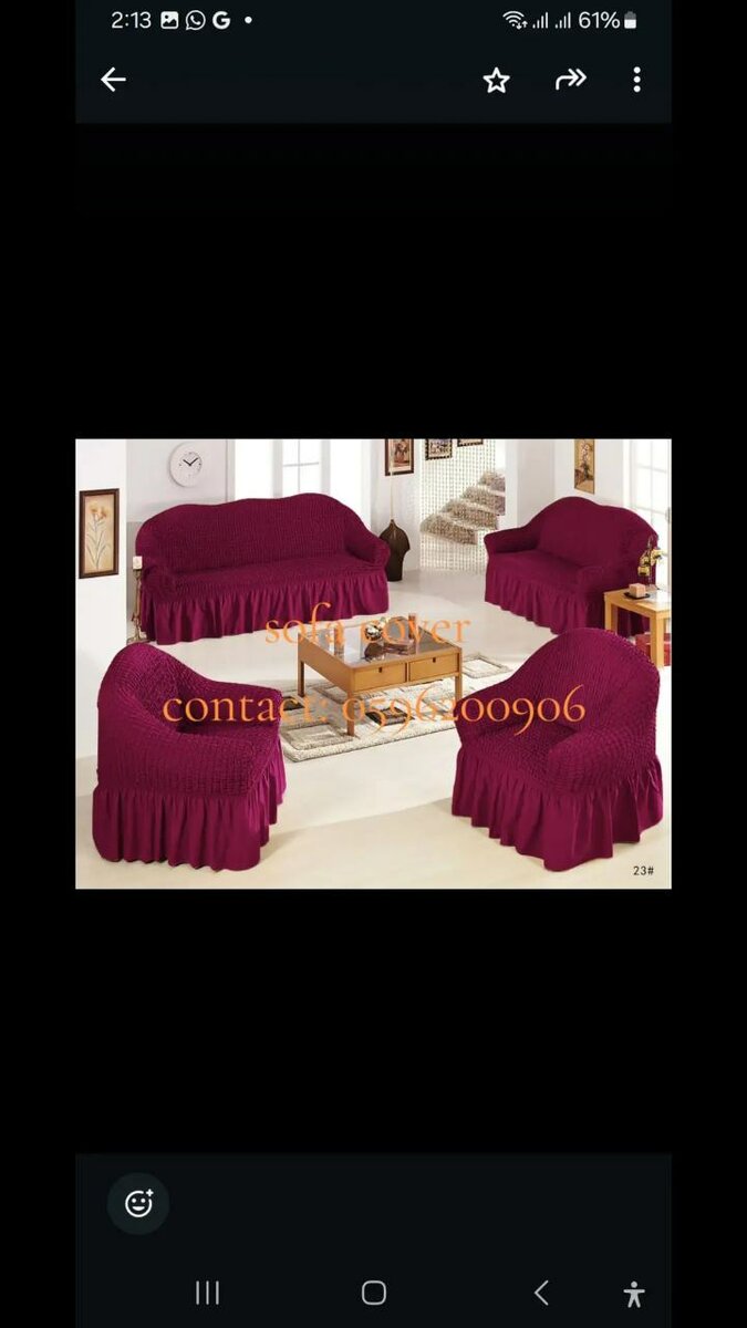 Skirts sofa cover, full set