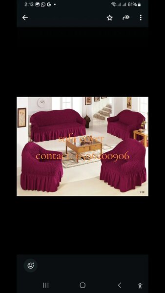 Skirts sofa cover, full set