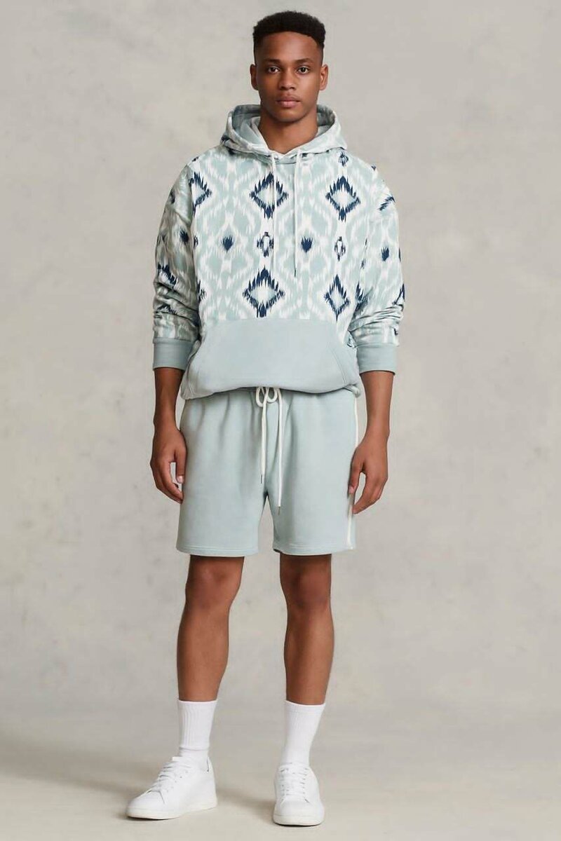 Ensemble sweat à capuche et short pour hommes