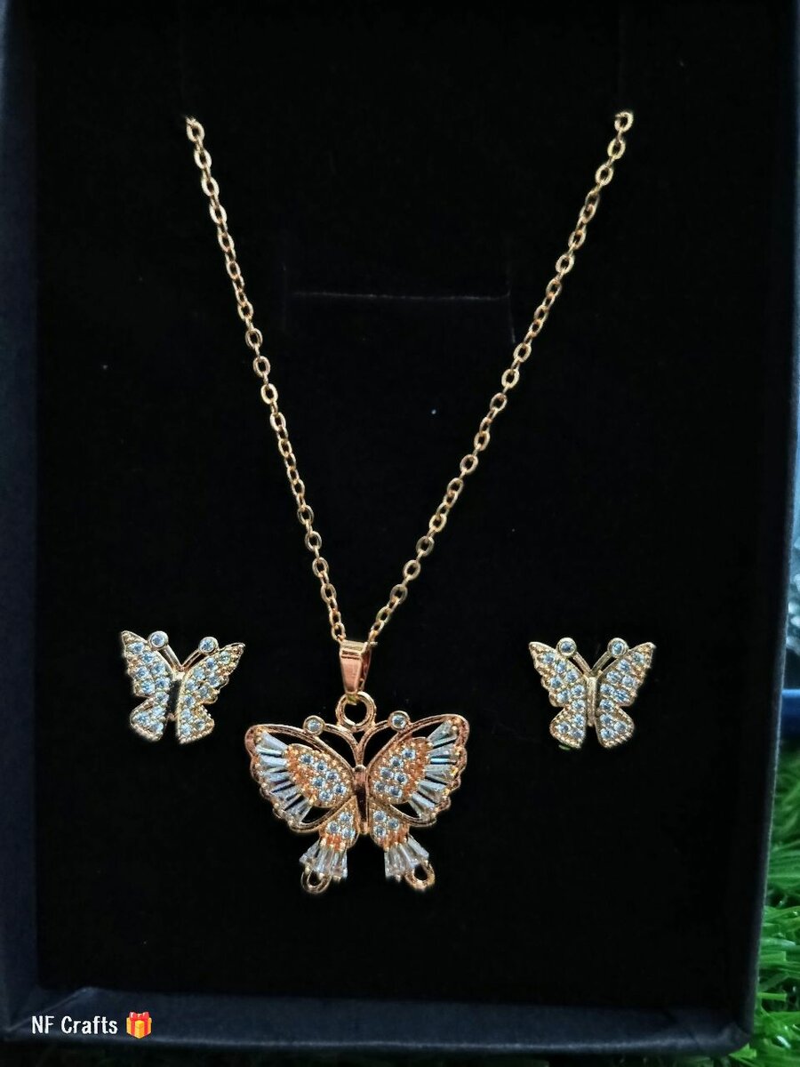 Butterfly jewelry set