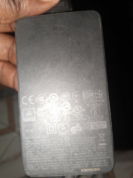 Power adapter for surface